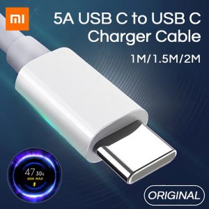 شارژر دیواری شیائومی 27وات به همراه کابل تبدیل USB-C