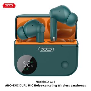 ایرپاد و هندزفری بلوتوثی ایکس او مدل XO-G34 ANC+ENC DUAL MIC