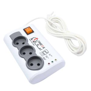 محافظ برق صوتی و تصویری امگا 3 خانه مدل P3000 طول 3 متر ارت دار